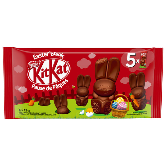 KITKAT Mini lapin de Pâques en chocolat, paquet de 5