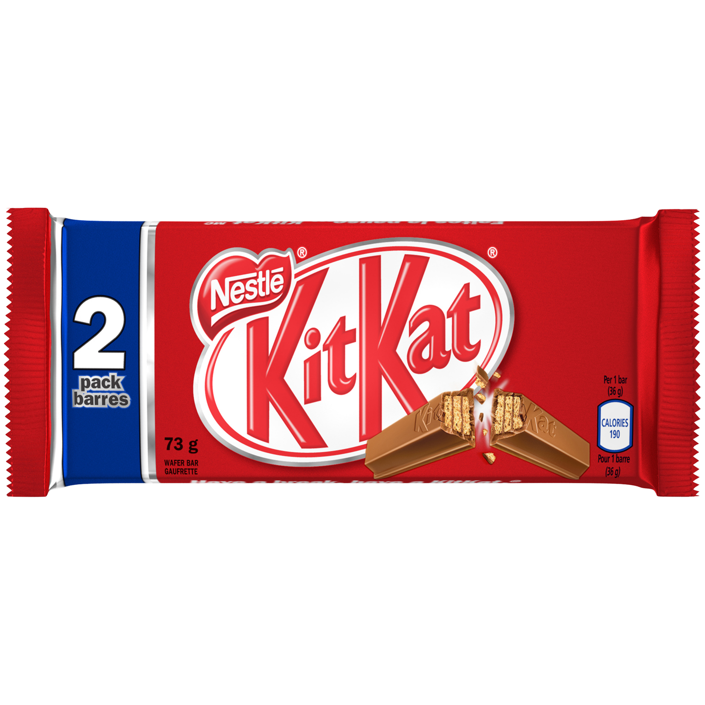 Barre de gaufrettes au chocolat au lait King Size KITKAT