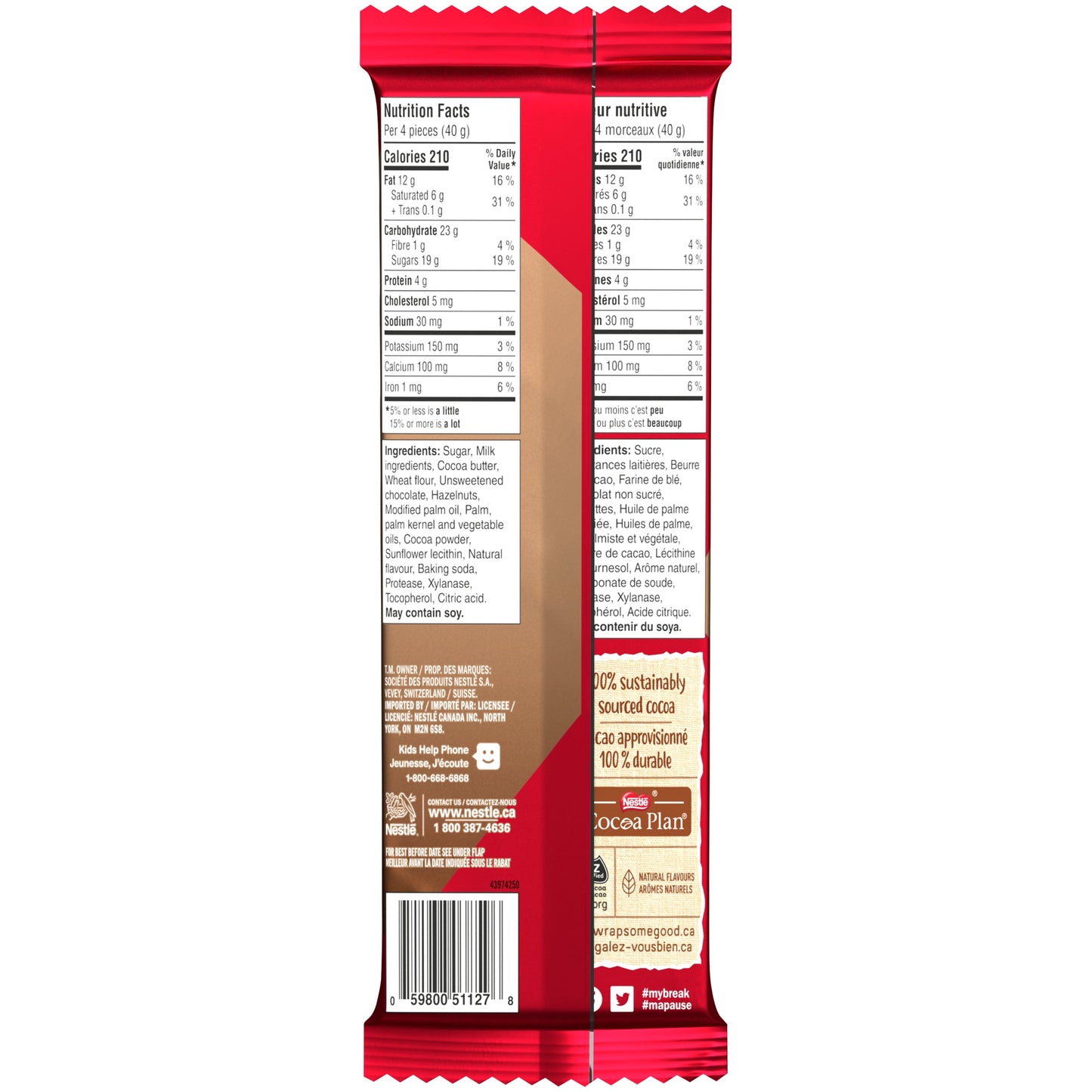 KITKAT Hazelnut Crunch Wafer Bar