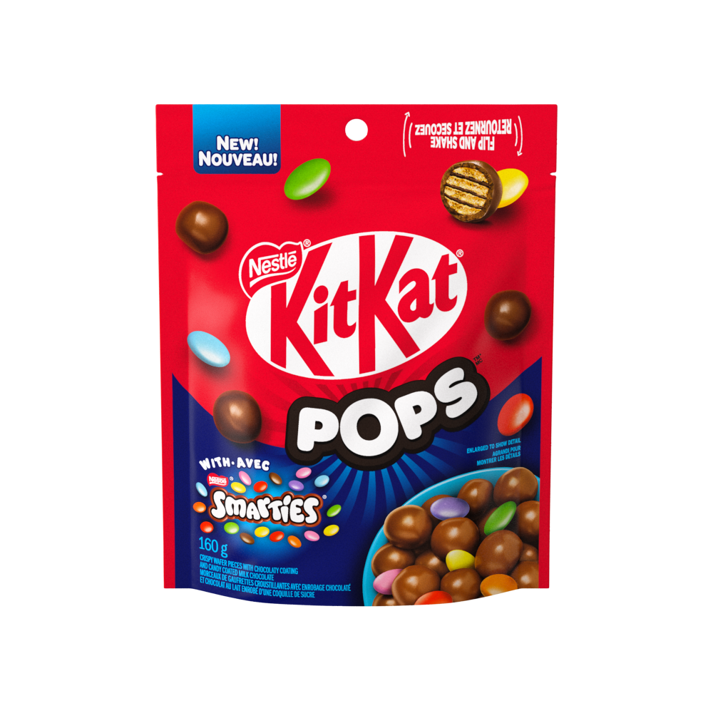 KITKAT POPS avec pochette de mélange Smarties