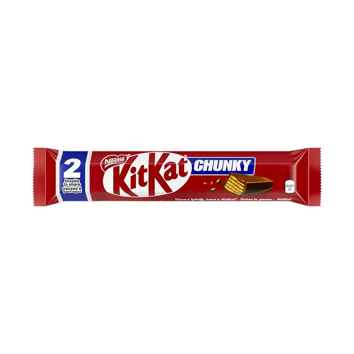 Barre de gaufrettes au chocolat au lait KITKAT CHUNKY King Size