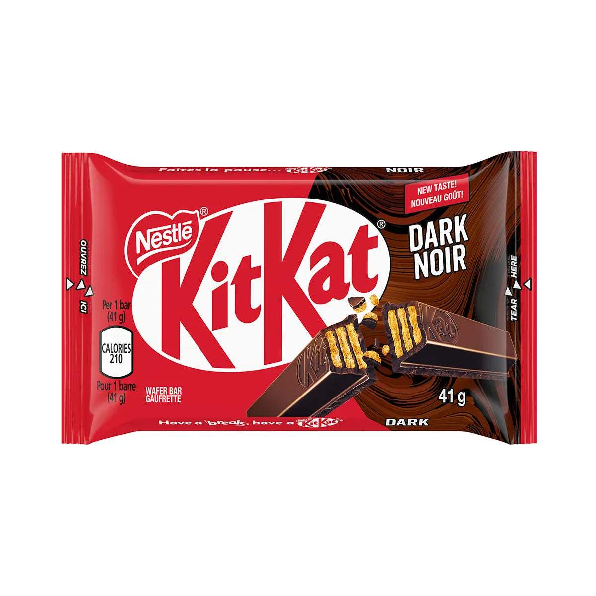 Barre de gaufrettes foncées à 4 doigts KITKAT